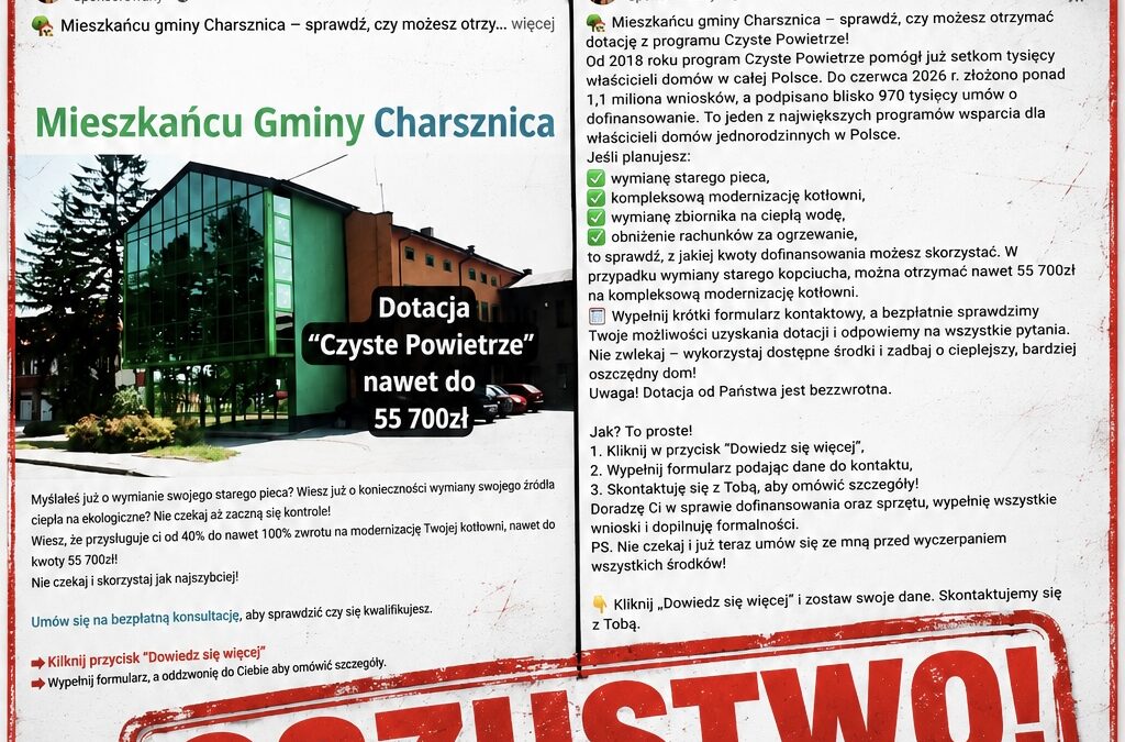 Uwaga Mieszkańcy! Zachowajcie ostrożność i weryfikujcie informacje w internecie.